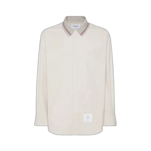 Rwb Striped Curved Hem Shirt