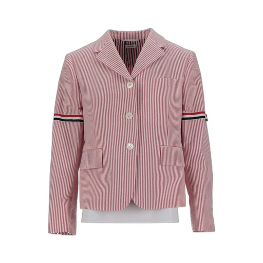 Striped-Pattern Blazer
