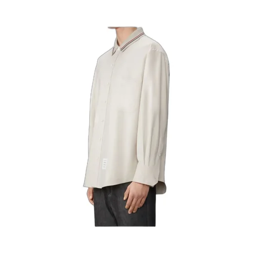 Rwb Striped Curved Hem Shirt