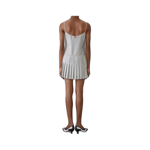 Striped Pleated Minidress