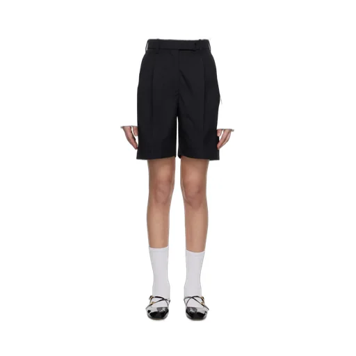 High-Waisted Double-Pleat Shorts