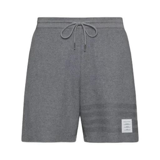 4-Bar Stripe Cotton Shorts