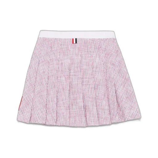 Tweed Mini Pleated Skirt