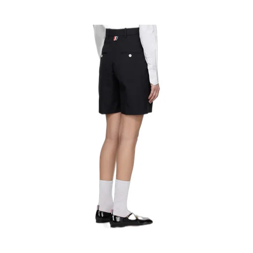 High-Waisted Double-Pleat Shorts