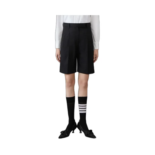 High-Waisted Double-Pleat Shorts