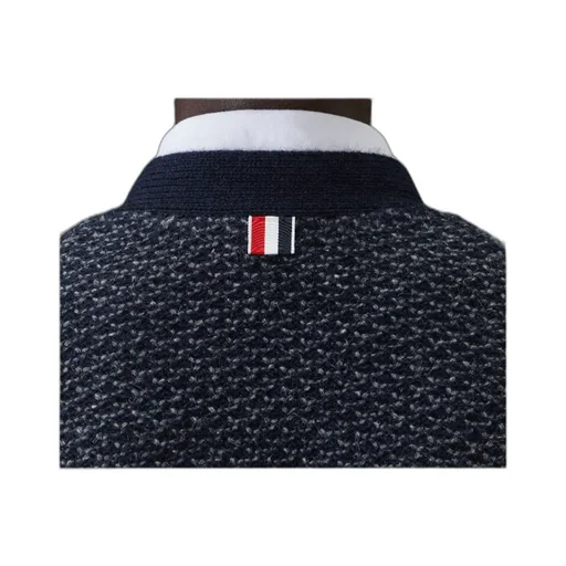 4-Bar Textured-Knit Cardigan