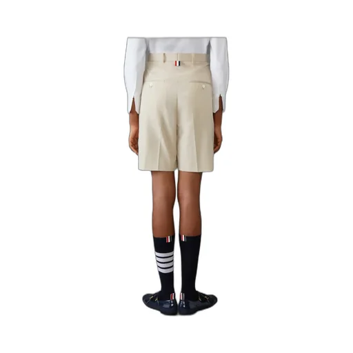 Typewriter Cloth Double Pleat Shorts