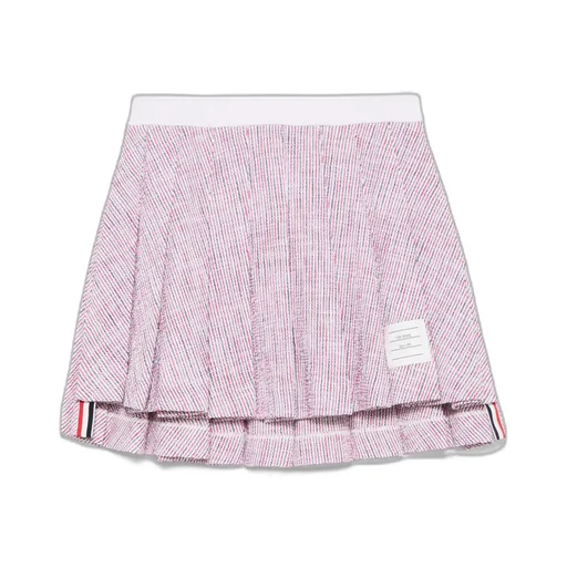 Tweed Mini Pleated Skirt