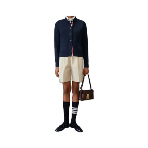Typewriter Cloth Double Pleat Shorts