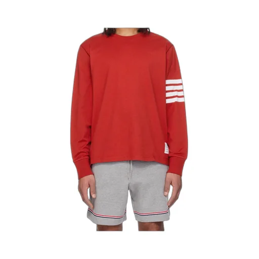 4-Bar Stripe Cotton T-Shirt