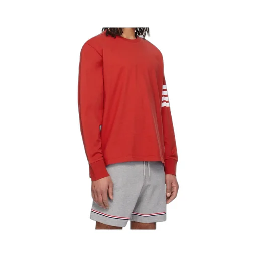 4-Bar Stripe Cotton T-Shirt