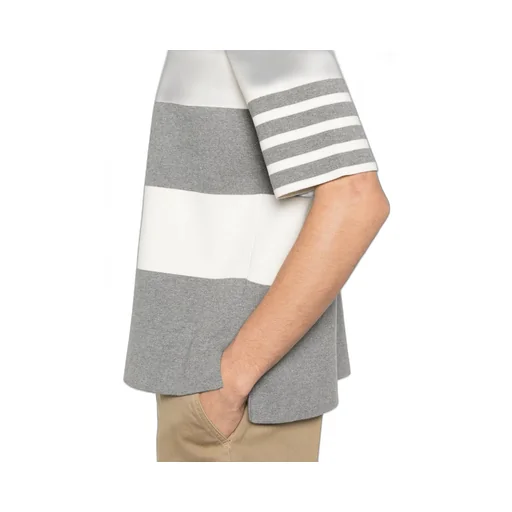 Striped Short Sleeved Polo Shirt