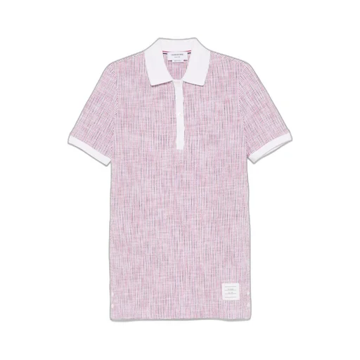 Polo Collar Tweed Mini Dress