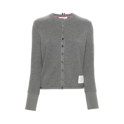 4-Bar Cotton Cardigan