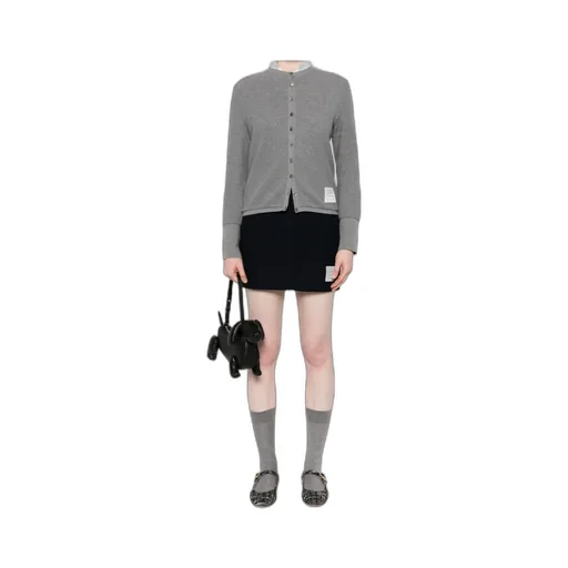 4-Bar Cotton Cardigan