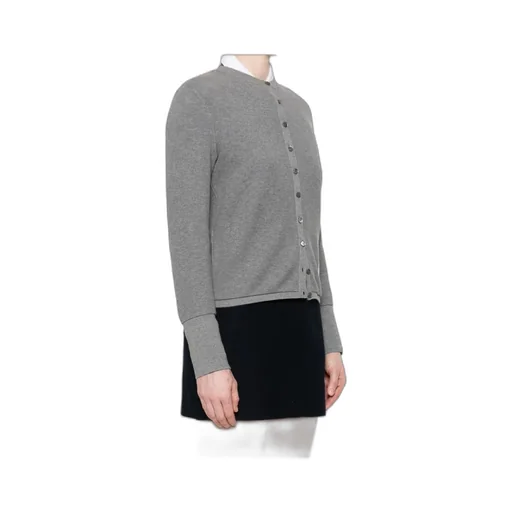 4-Bar Cotton Cardigan