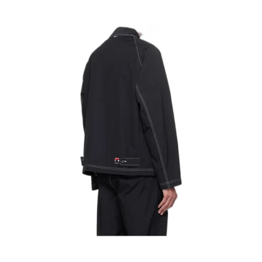 Contrast-Stitching Raglan Jacket