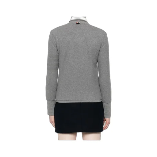 4-Bar Cotton Cardigan