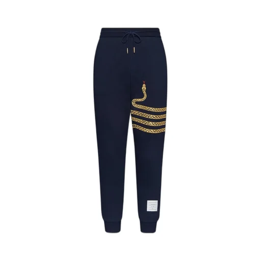 Embroidery Drawstring Track Pants
