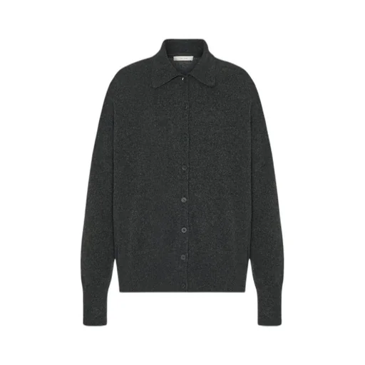 Button-Front Polo Cardigan