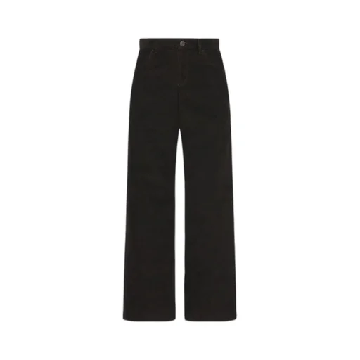 Corduroy Straight-Leg Trousers