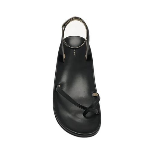 Leather Cross-Strap Sandals