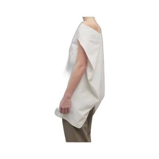 Draped Sleeveless Asymmetric Top