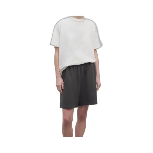 Elasticated-Waistband French Terry Shorts