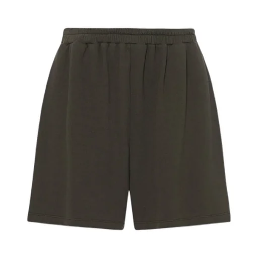Elasticated-Waistband French Terry Shorts