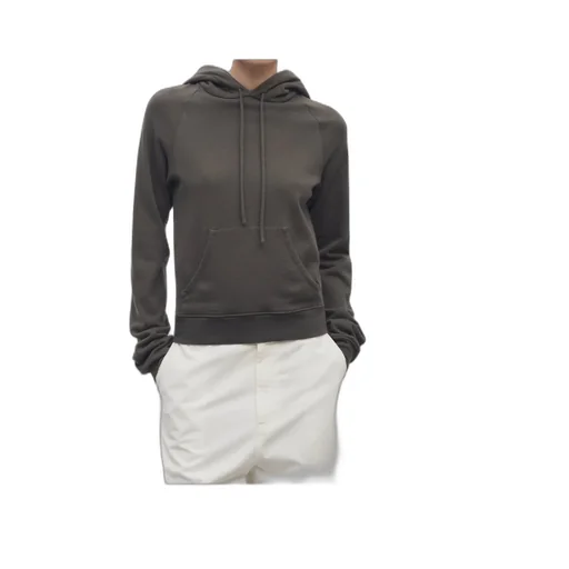 Ribbed-Trim Hoodie