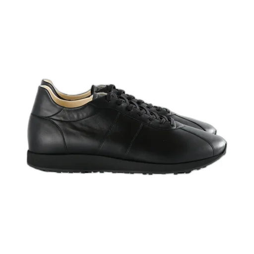 Leather Lace-Up Sneakers