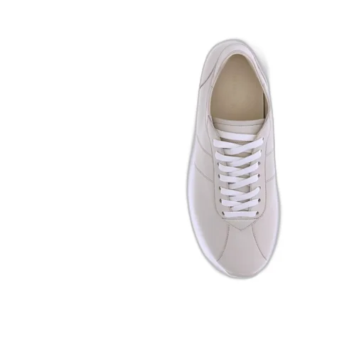 Leather Lace-Up Trainers