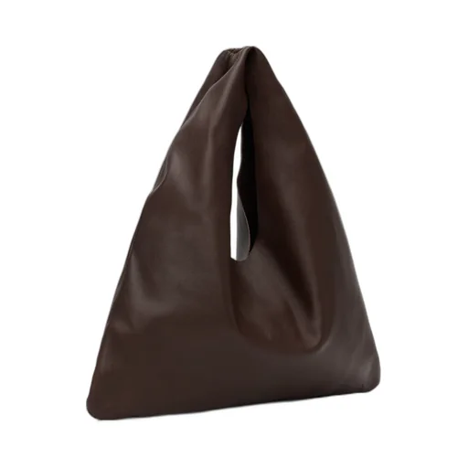 Open Top Draped Small Tote Bag