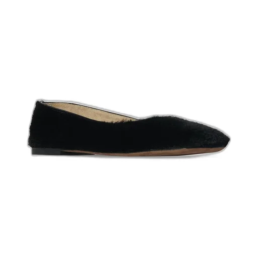 Square Block Heeled Ballet Flats