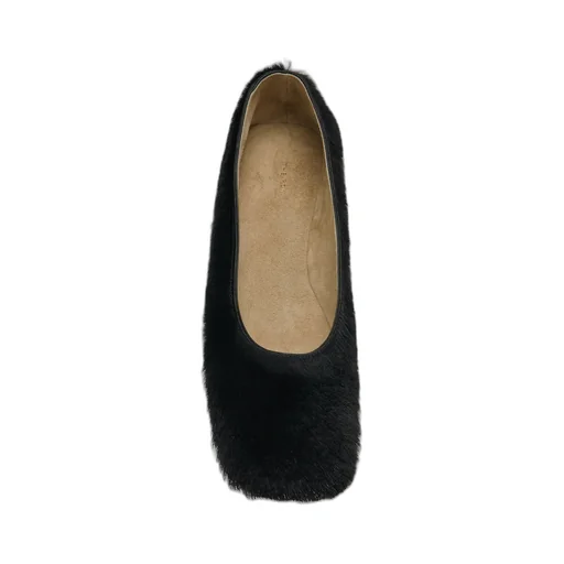 Square Block Heeled Ballet Flats
