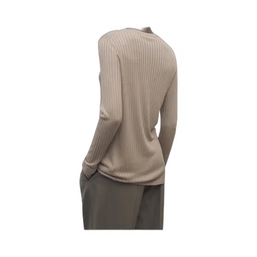 Ribbed Long-Sleeve Top