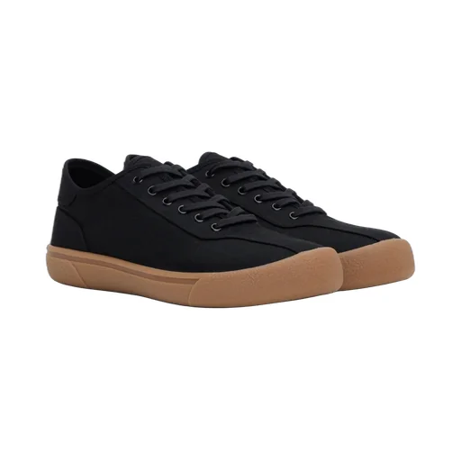 Panelled Lace-Up Sneakers