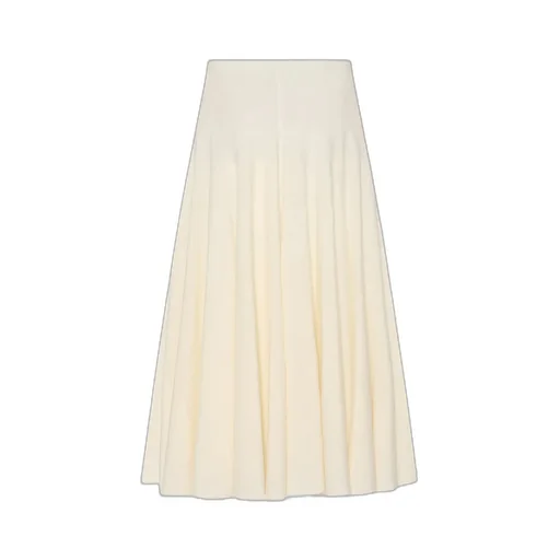 Jaliah Cotton And Linen Blended Skirt