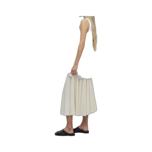 Jaliah Cotton And Linen Blended Skirt