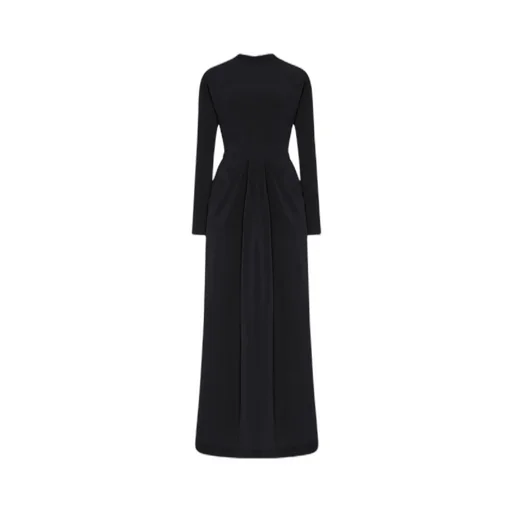 Draped-Detail Maxi Dress