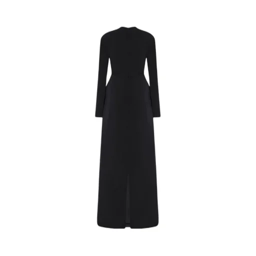 Draped-Detail Maxi Dress