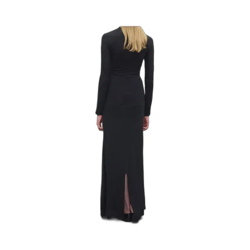 Draped-Detail Maxi Dress