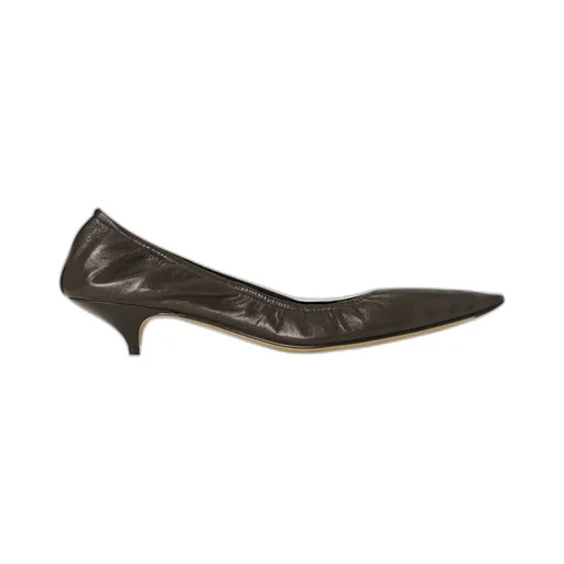Liisa Leather Kitten High Heels