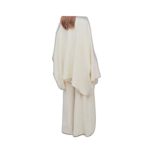 Wide-Leg Cashmere Casual Pants
