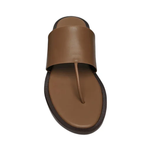Signum Leather Flat Sandals