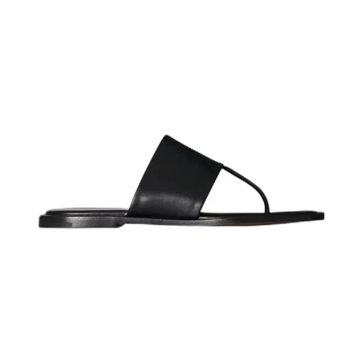 Signum Leather Flat Sandals