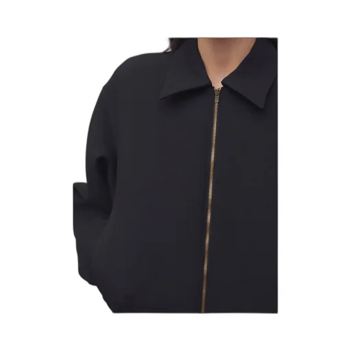 Mave Zip-Front Balloon-Sleeve Dress