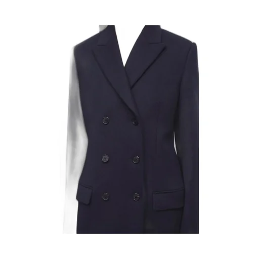 Double-Breasted Long-Sleeved Coat