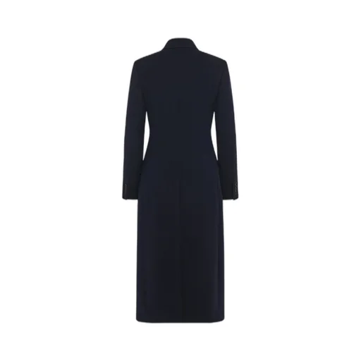 Double-Breasted Long-Sleeved Coat