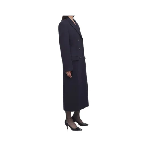 Double-Breasted Long-Sleeved Coat